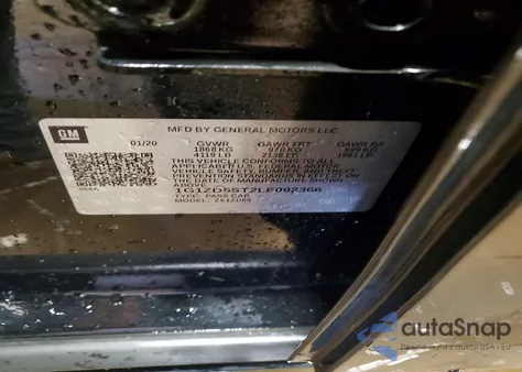 2020 Chevrolet Malibu Lt from USA, damaged, VIN 1G1ZD5ST2LF092366